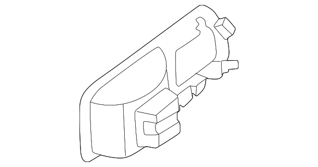 Folding Seat Latch Release Handle Bezel - Nissan (88935-7BA1A)