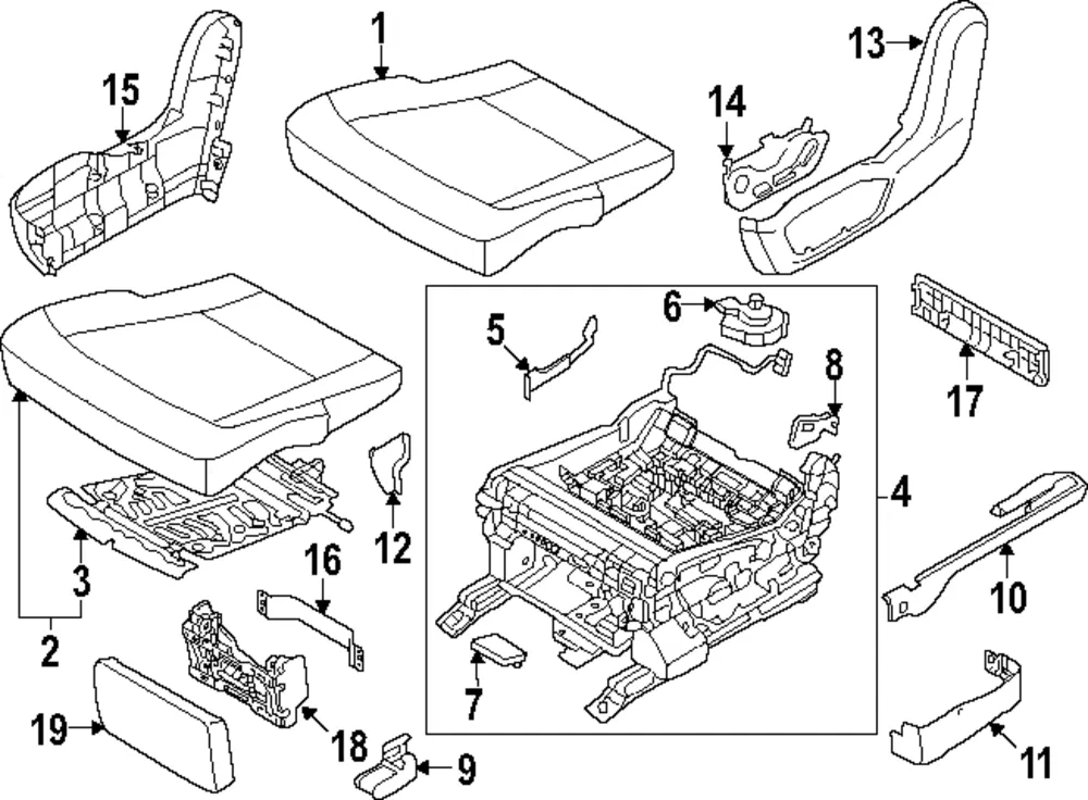 Hinge Cover - Kia (89190-DO400DFS)