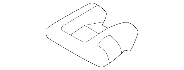 Folding Seat Latch Release Handle Bezel - Kia (893H1-Q5000WK)
