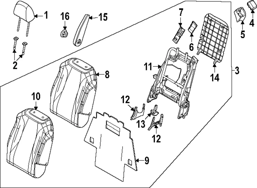 Hinge Cover - Kia (89472-R0010OFB)