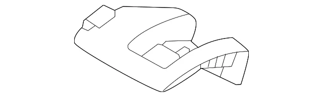 Folding Seat Latch Release Handle Bezel - Kia (894H1-Q5000WK)