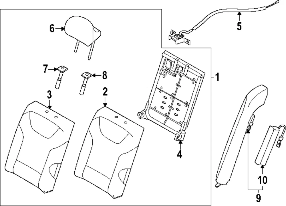 Latch Assembly - Kia (89T50-BU000)