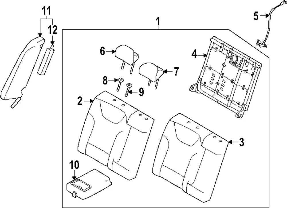 Latch Assembly - Kia (89T60-BU000)