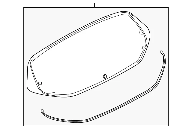Lift Gate Glass - Nissan (90300-3KP0A)