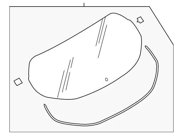Lift Gate Glass - Nissan (90300-6MA0A)