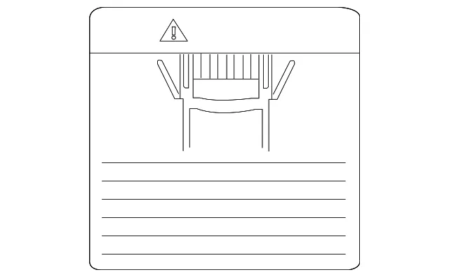 Caution Label - Nissan (90495-1PA0A)
