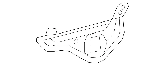 Back Door Handle Bracket Assembly, Left - Nissan (90610-3WC0A)