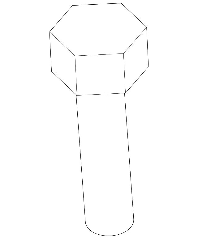 Radiator Support Splash Shield Bolt - Mazda (9072-00-616)