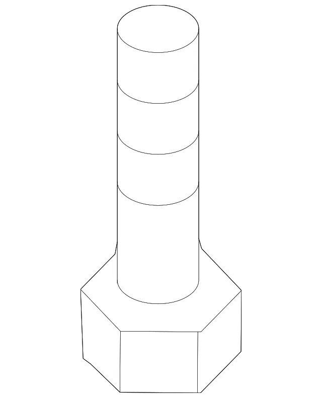 Radiator Support Splash Shield Bolt - Mazda (9072-00-620)