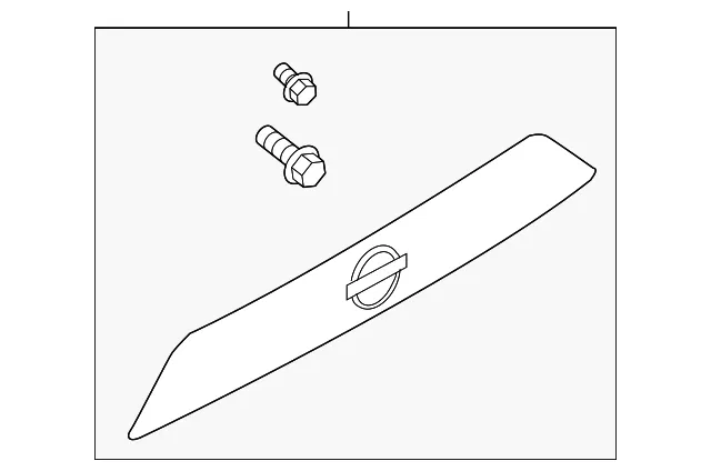 Finish Molding - Nissan (90810-6MA0D)