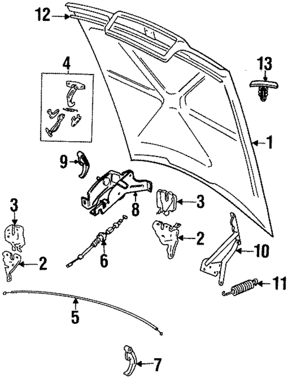 Hood Latch - Volvo (9133299)