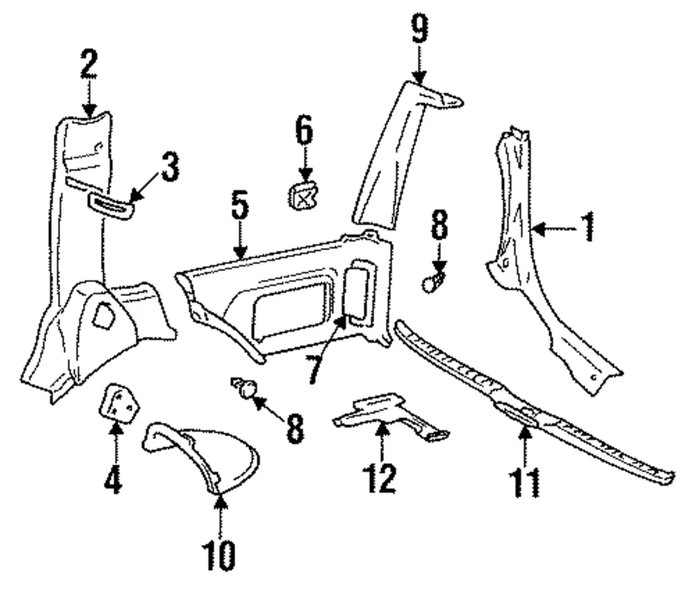 Quarter Trim Panel - Volvo (9145122)
