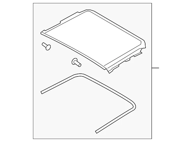 Sunroof Glass - Nissan (91604-4BA0A)