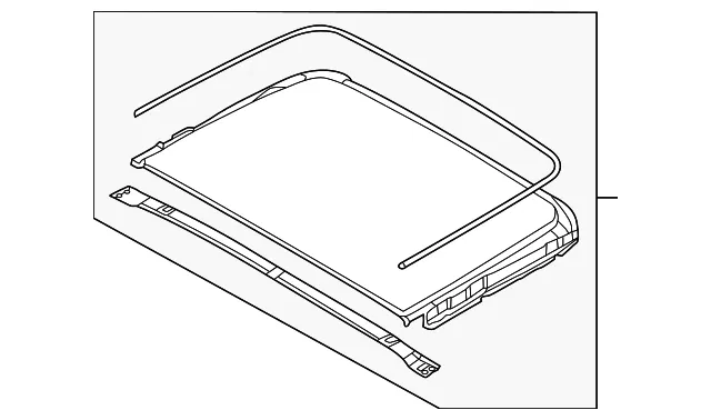 Sunroof Glass - Nissan (91604-5MP1A)