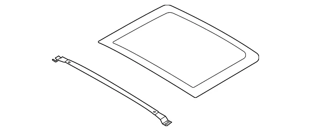 Sunroof Glass - Nissan (91604-6RA0A)