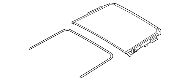 Sunroof Glass - Nissan (91604-6SA2A)