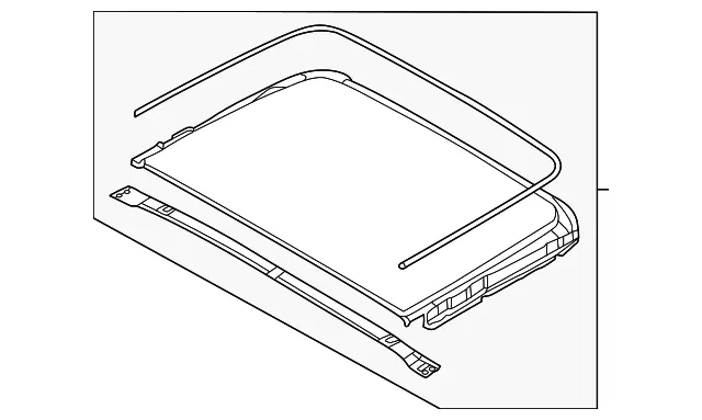 Sunroof Glass - Nissan (91604-7JA0A)