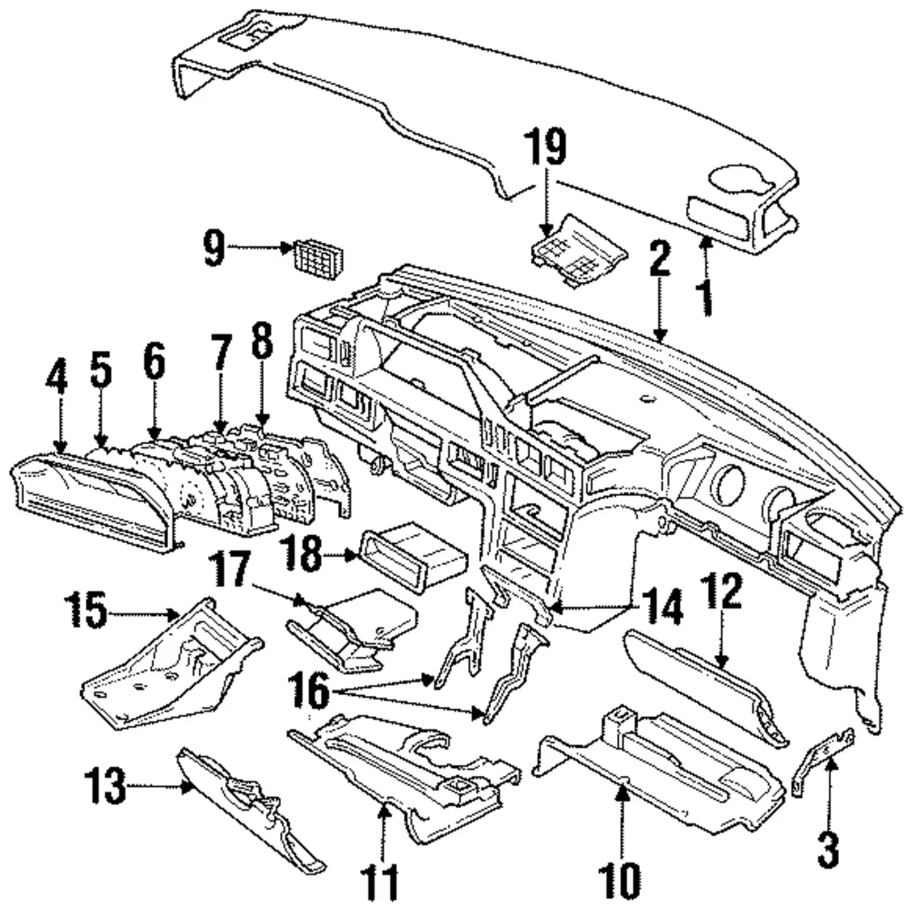 Grille - Passenger Side (RH) - Volvo (9411920)