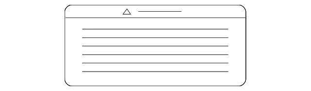 Air Bag Label - Kia (95925-3F020)