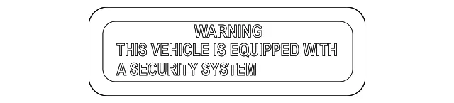 Warning Label - Kia (96111-3C000)