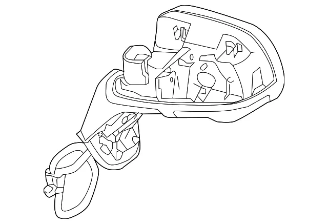 Mirror Assembly - Passenger Side (RH) - Nissan (96301-3WC0A)