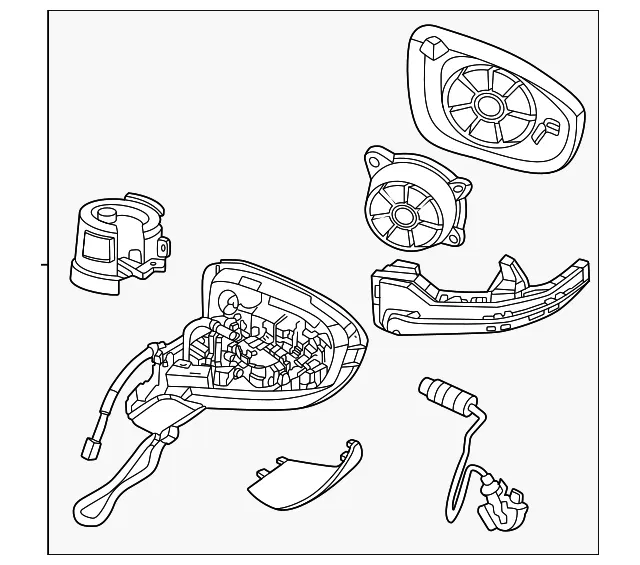 Mirror Assembly - Nissan (96302-5MR1A)