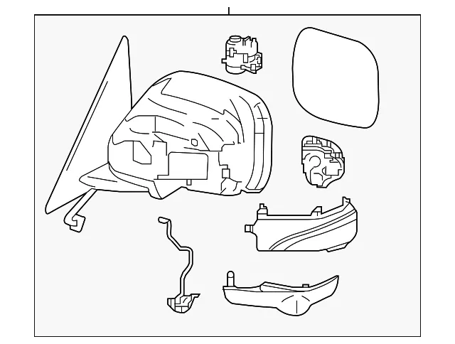 Mirror Assembly - Nissan (96302-6JG0A)