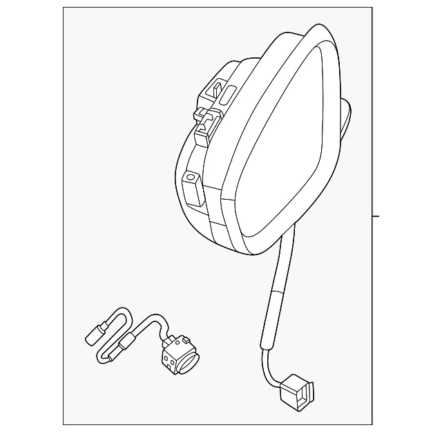Mirror Assembly - Nissan (96302-7LF0A)