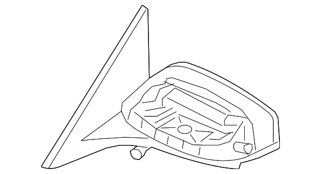 Mirror Assembly - Driver's Side (LH) - Nissan (96302-9DD1A)