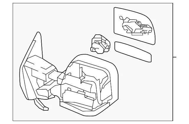 Mirror Assembly - Nissan (96302-9FV6E)