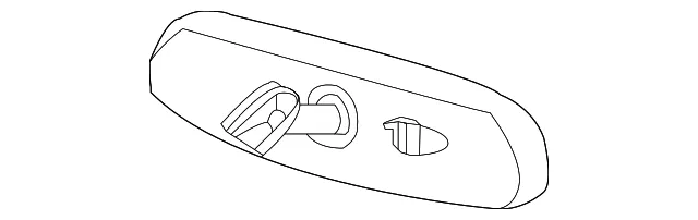 Interior Rear View Mirror - Nissan (96321-6GJ0A)