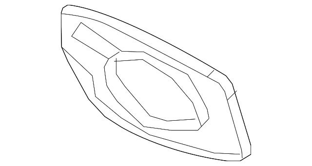 Mirror Glass - Passenger Side (RH) - Nissan (96365-4RA0A)