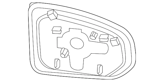 Mirror Glass - Nissan (96365-6GP0B)