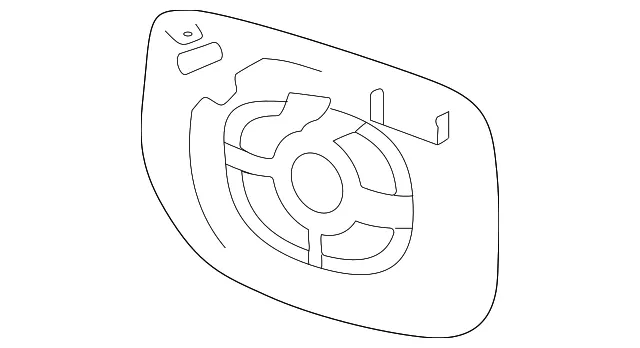 Mirror Glass - Nissan (96366-7KP0B)