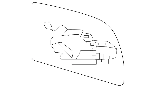 Upper Glass - Driver's Side (LH) - Nissan (96366-EZ02B)