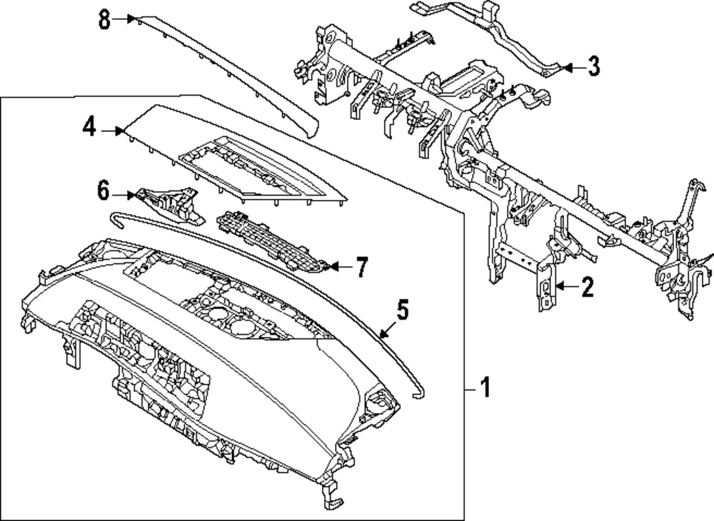 Defroster Grille - Kia (97343-XG000CGR)