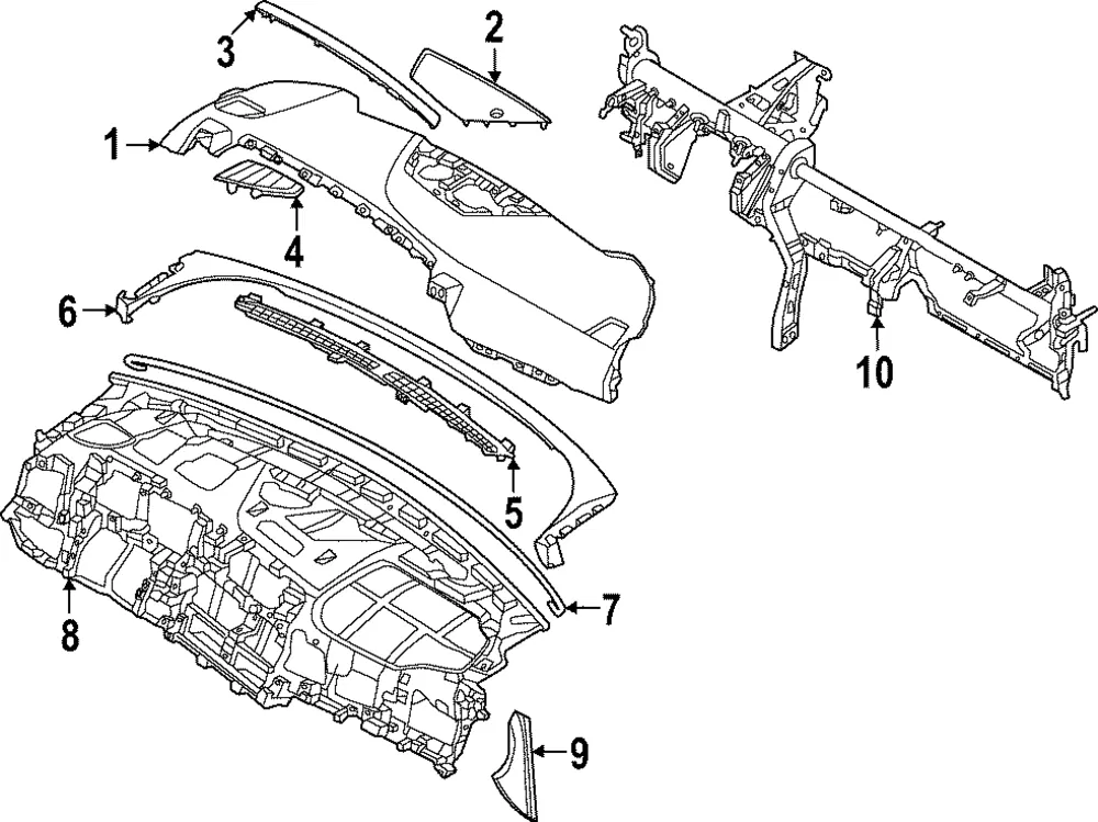 Defroster Grille - Kia (97393-DW000WK)