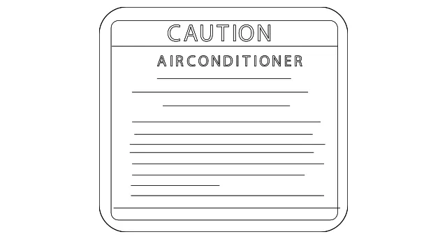 AC Label - Kia (97699-3E500)