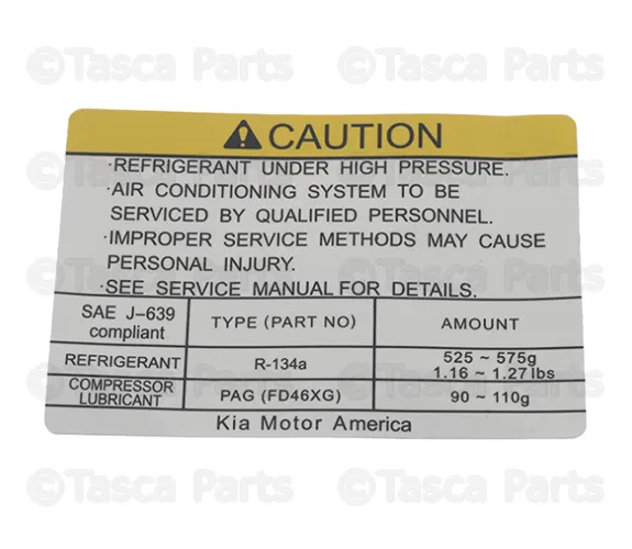 AC Label - Kia (97699-4C000)