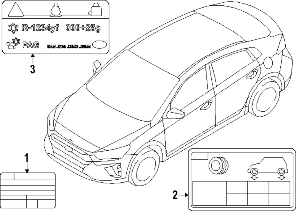 AC Label - Kia (97699-DO000)