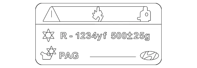 AC Label - Kia (97699-L8000)