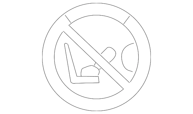 Air Bag Caution Label - Nissan (98590-3LM0A)