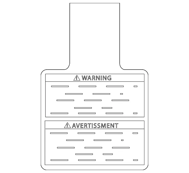 Air Bag Information Label - Nissan (98590-7992A)