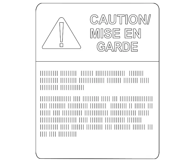Caution Label - Nissan (99079-EZ10A)