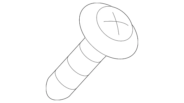 Door Window Glass Surround Channel Bolt - Mazda (998320408)