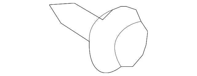 Interior Door Pull Handle Screw - Mazda (9984-50-620)