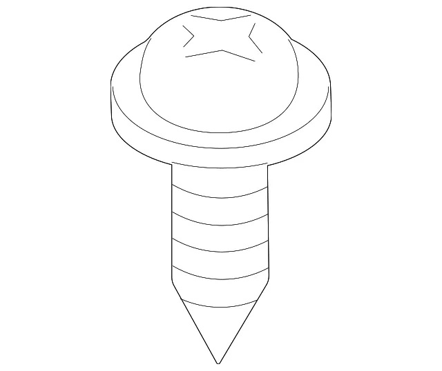 Door Trim Panel Screw - Mazda (998640620b)