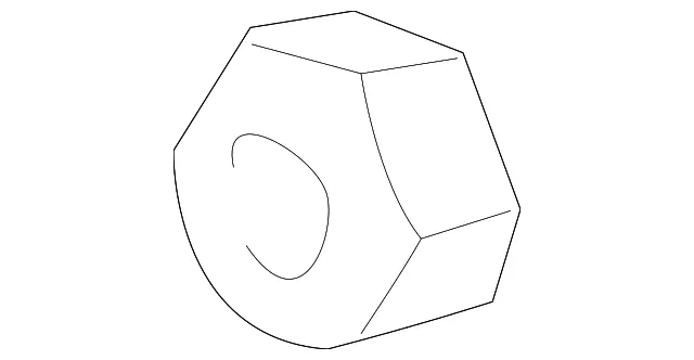 Air Deflector Nut - Mazda (999370600)