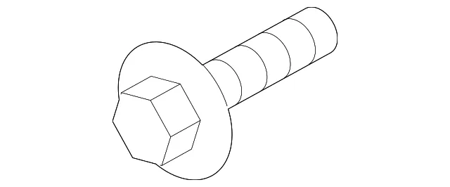 Bumper Impact Bar Bolt - Mazda (9YA0-21-02E)