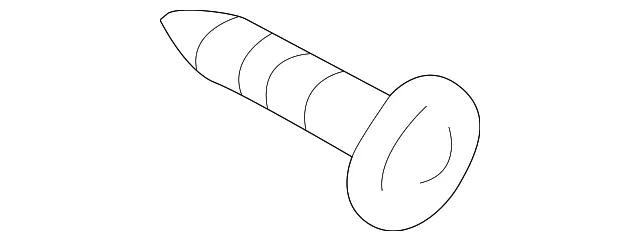 Quarter Panel Air Vent Grille Screw - Mazda (9cn100416t)